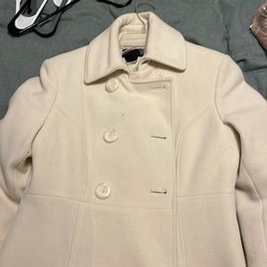 Ivory wool coat